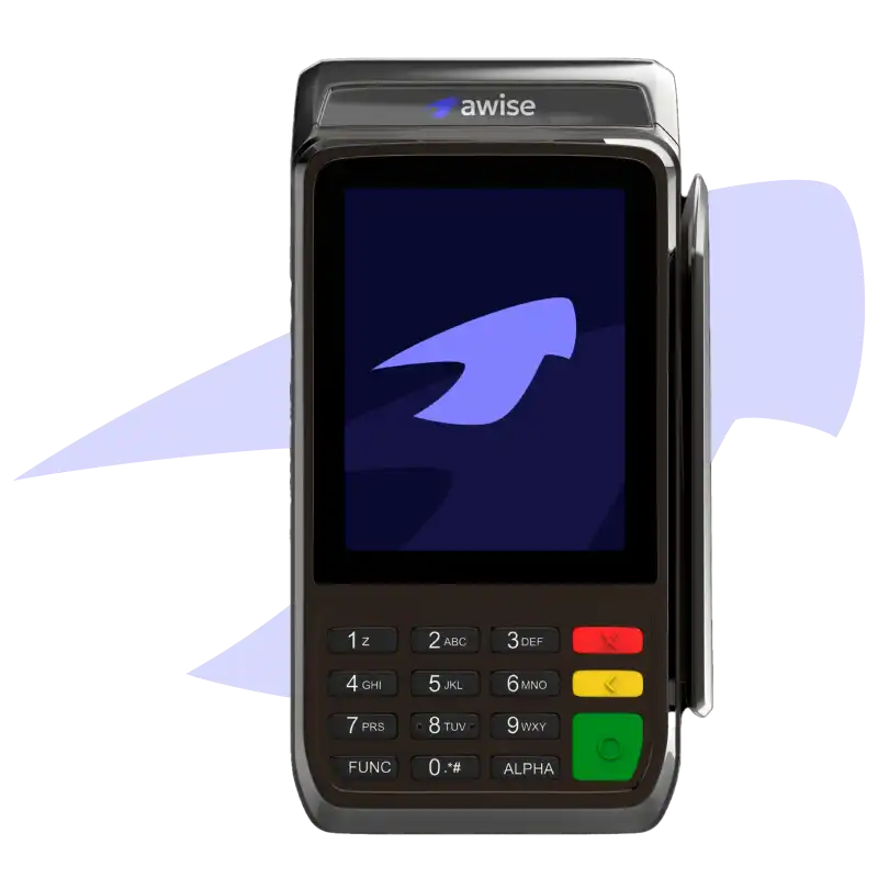 Maquininha AWISE - Maquininha de cartão integrada
